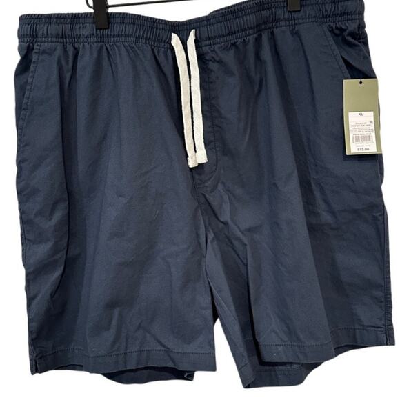 Goodfellow & Co Pull-On Shorts Navy Blue Cotton Blend 7" Inseam XL - Picture 1 of 5